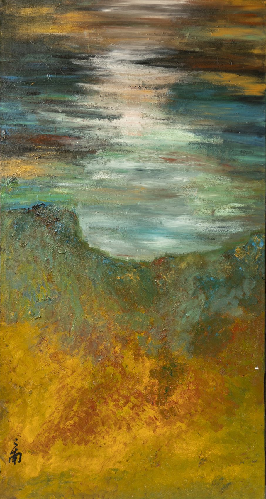 Lake Colors, Light and Shadow — oil painting by Ernan