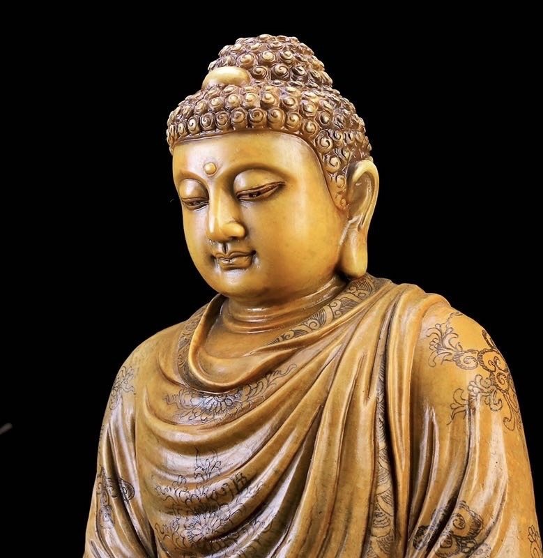 Gilt Buddha head