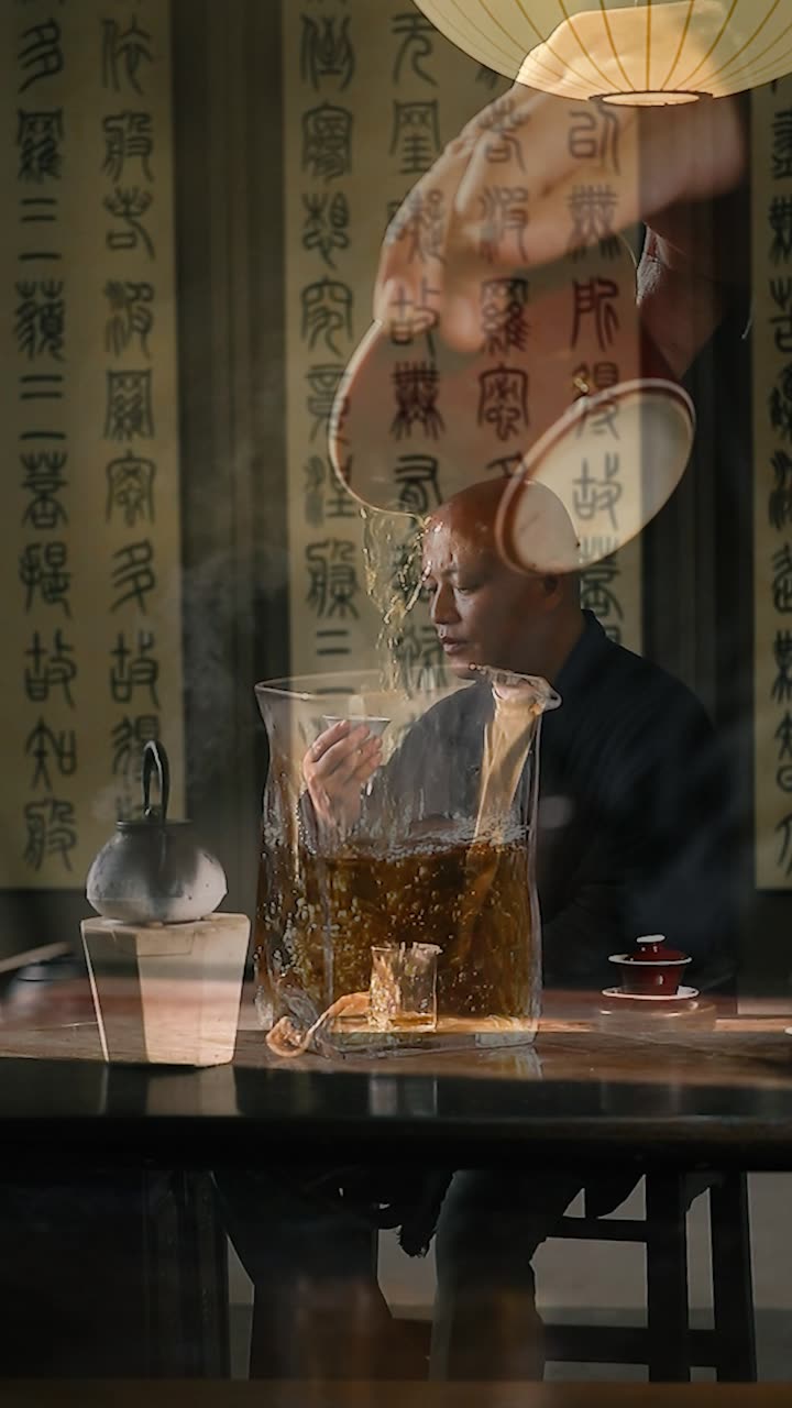 Tasting beneath the calligraphy